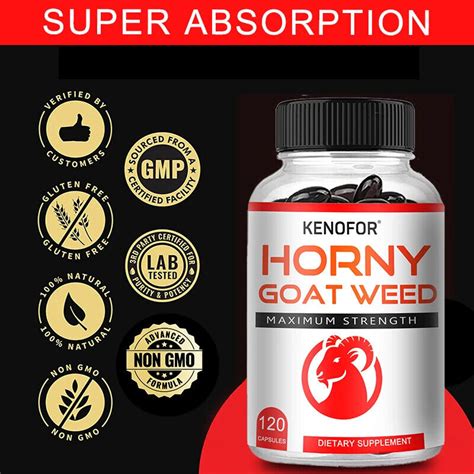 Horny Goat Weed Mg Male Libido Stamina Booster Improved Sex