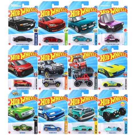 Hot Wheels 2025 Caso Um Nissan Skyline Tesla Modelo S Xadrez Ford Performance AUDI Quattro Ford