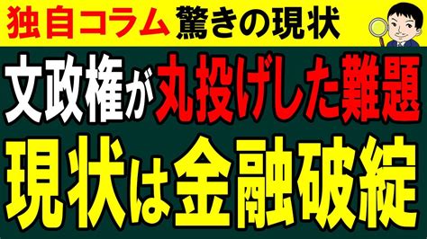 韓国の現状は金融機関の連鎖破綻と同じ状況になっていた！金融システム全体が麻痺し機能不全に陥る！？文政権が丸投げした難題【独自コラム