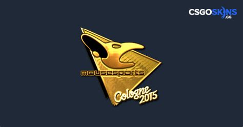 Sticker Mousesports Gold Cologne 2015 CSGOSKINS GG