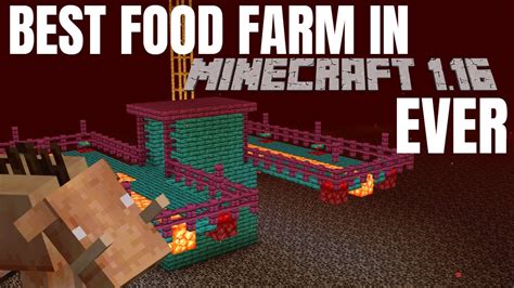 Minecraft Survival Hoglin Farm The Best Food Farm In Minecraft