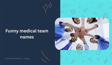 190 Funny Medical Team Names Best Name Finder Online