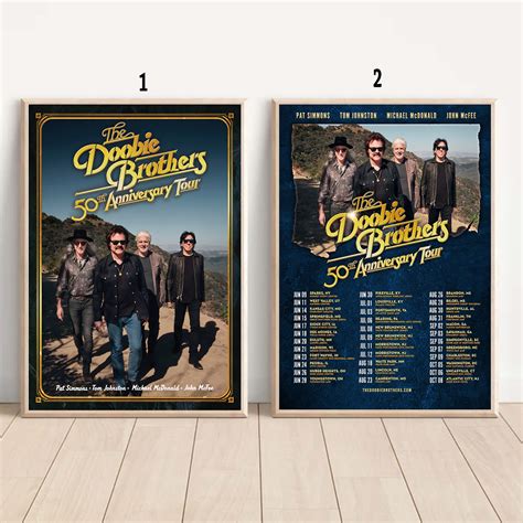 Custom Doobie Brothers Tour 2023 Poster Designed & Sold By SuniYadav