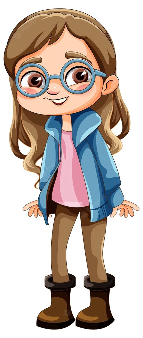 Computer Geek Clipart Nerdy Girl Cartoon Free Transparent Png 3543077