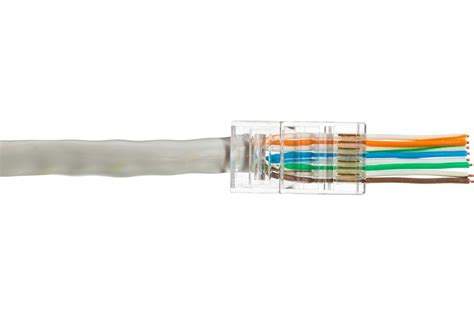Сквозной коннектор RJ-45 8p8c TWIST cat. 5e, 100шт. CN-8P8C-C5E-U-H ...