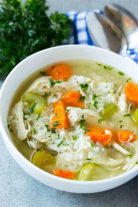 Slow Cooker Chicken And Rice Soup The Recipe Critic