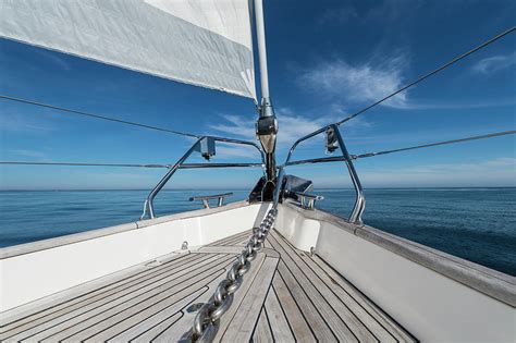 Bow Of 62 Ft Sailboat By Gary S Chapman