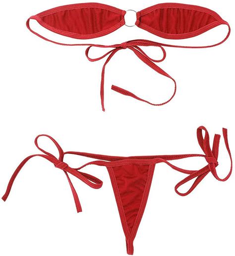 Exotic Dancewear Micro Bandeau Bikini Stripper Outfit Etsy