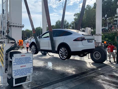 Tesla Model X Is the Real Swim Shady, Goes Dipping Into the Sea Causing