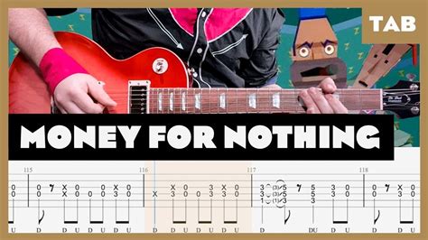 Dire Straits Money For Nothing Guitar Tab Lesson Cover