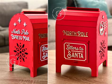 Letters To Santa Mailbox Svg Cut File Santas Mailbox Christmas Decor