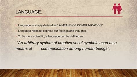 Definition of language | PPT