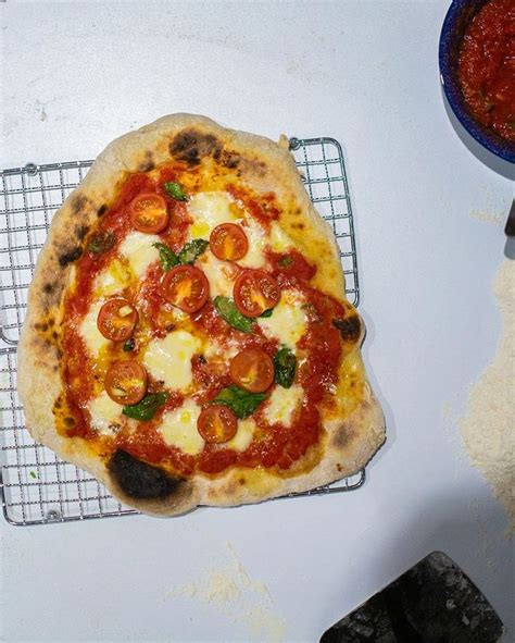 Sourdough Margherita Pizza Food Sourdough Pizza Sourdough