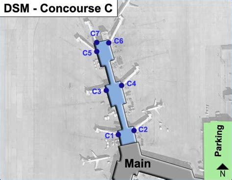 Des Moines Airport Terminal Map