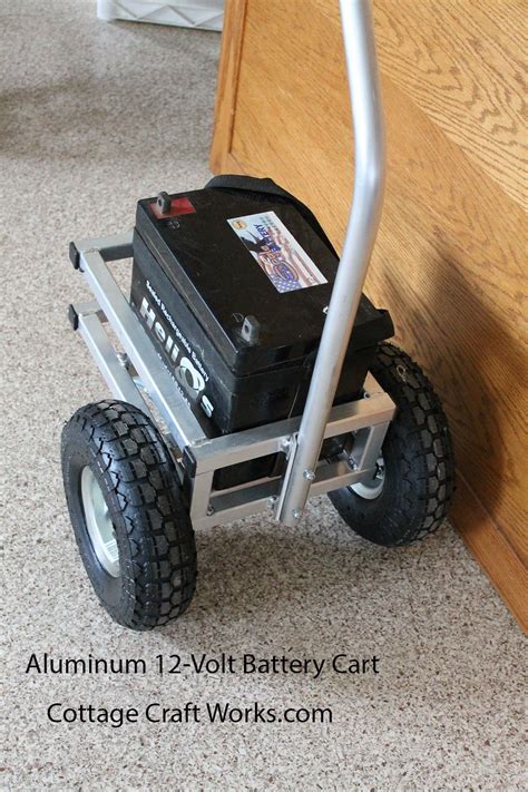 Aluminum Two Wheel 12 Volt Battery Dolly Cart