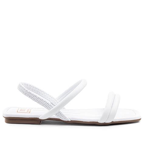 Sandália Rasteira Moleca Calce Fácil Nude