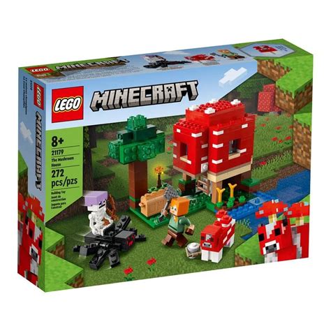 Lego Minecraft Casa Cogumelo - Lego Minecraft A Casa Cogumelo +8 Anos 272 Pecas 21179 – Papelaria Pigmeu