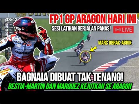 MELESATMARQUEZ BIKIN KEJUTAN BAGNAIA KUASAI FP1 MOTOGP ARAGON MARTIN