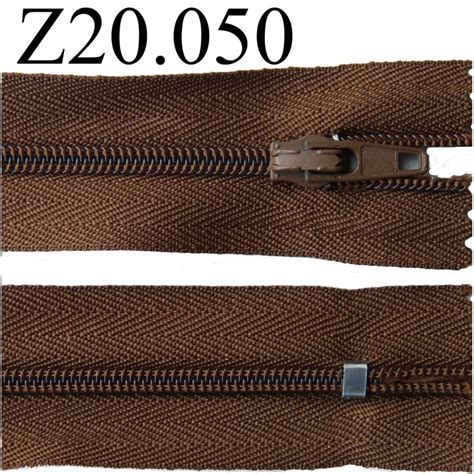 Fermeture Zip Cm Couleur Marron Zip Nylon Non S Parable Mercerie Extra