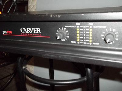 carver pm-700 pm 700 power amp watts 2 channel professional no reserve ...