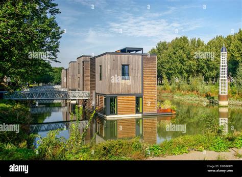 Rotterdam The Netherlands October 10 2024 Row Of Wood Cladded