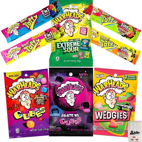 Warheads Sour Candy And Sour Taffy Variety Pack Extreme