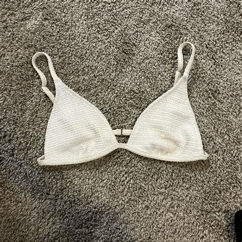 La Hearts Pacsun Bikini Top In White Super Cute Depop
