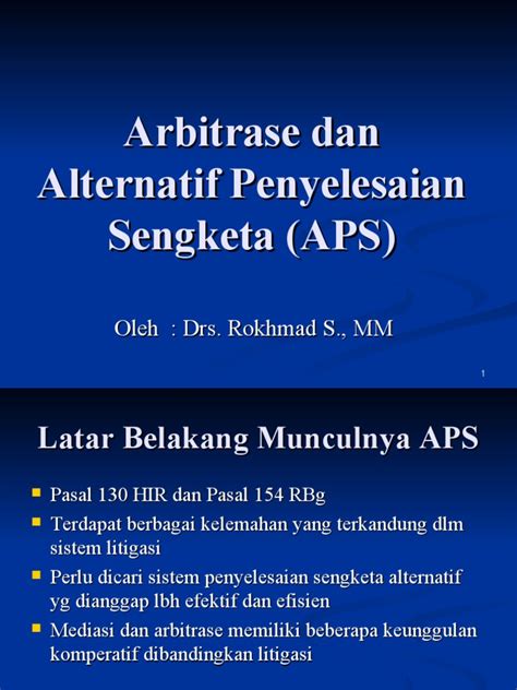 Arbitrase Pdf Hukum