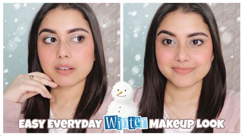 Easy Everyday Nude Makeup Look For Winter Go To Winter Makeup Youtube