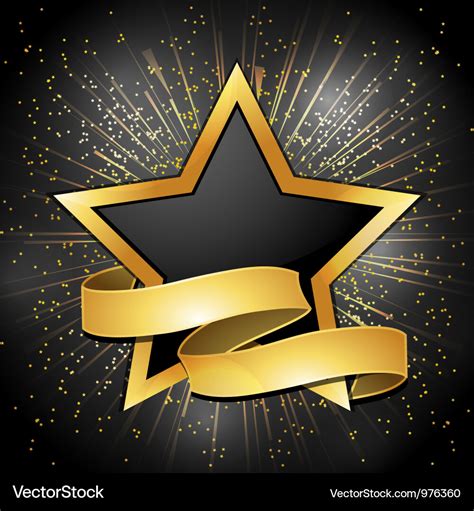 Star banner background Royalty Free Vector Image