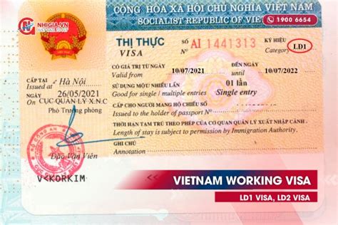 Vietnam Working Visa Ld Visa Ld Visa