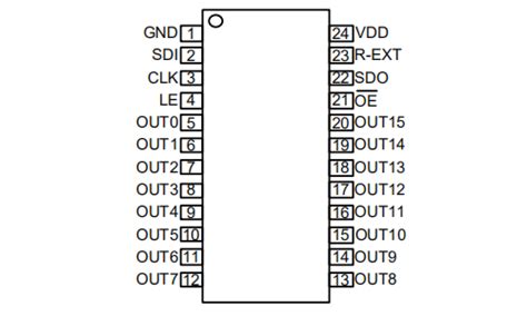 SM16208双锁存16通道LED恒流驱动芯片 明微电子代理