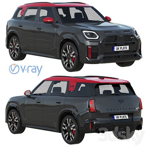 Mini John Cooper Works Countryman All4 2024 Transport 3d Model