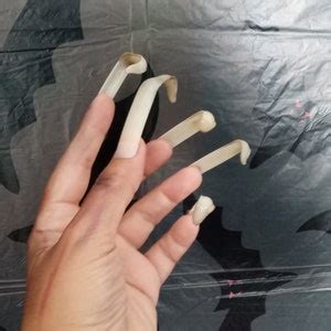 Nude Curves Deformed Fake Nails Extra Long Horror Cosplay Etsy