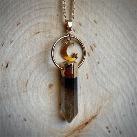 Smoky Quartz Necklace Etsy