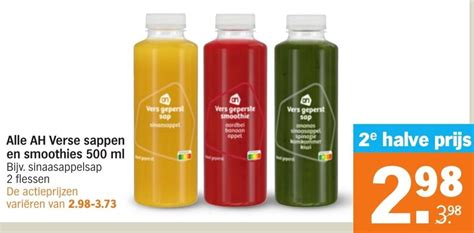 Alle Verse Sappen En Smoothies Ml Aanbieding Bij Albert Heijn