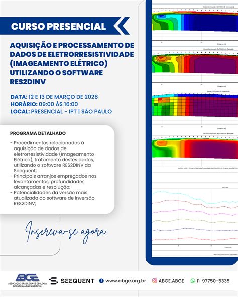 Curso Processamento De Dados - CURSO: AQUISIÇÃO E PROCESSAMENTO DE DADOS DE ELETRORRESISTIVIDADE ...