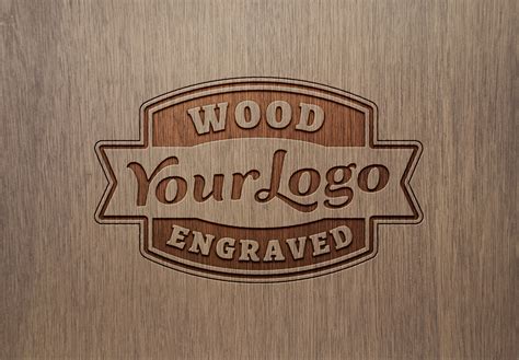 Wood-Engraved-Logo-Mockup-03 - Free Mockup World