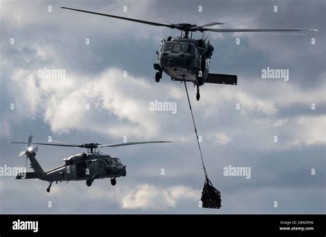 MH 60S Sea Hawk Helicopters Attached To Helicopter Sea Combat Squadron