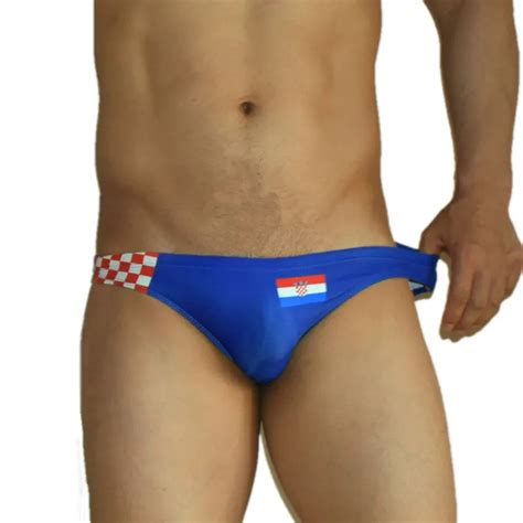 Fr Uk Aus Flag Swimwear Men Swim Briefs Sexy Brazilian Slip Mens Bikini Swimming Trunks Swimsuit