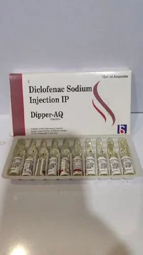 Dipper Aq Diclofenac Sodium Injection 10X1 Ml Ampoule At Best Price In