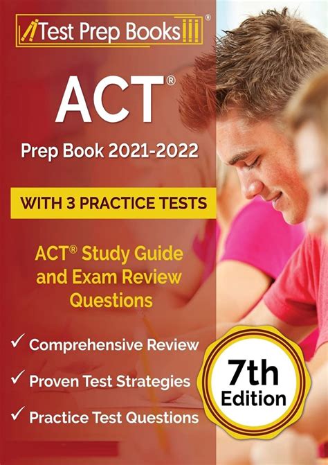 act prep book     practice tests act study guide