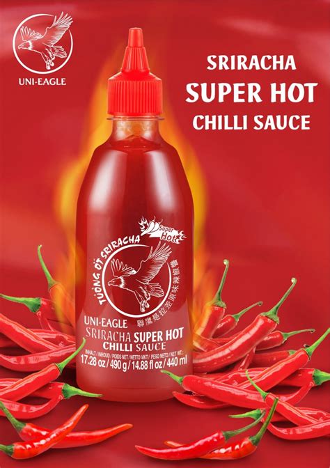 UNI EAGLE SUPER HOT SRIRACHA CHILLI SAUCE G Trans