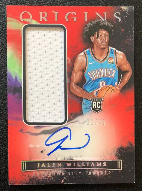 Panini Origins Jalen Williams Rja