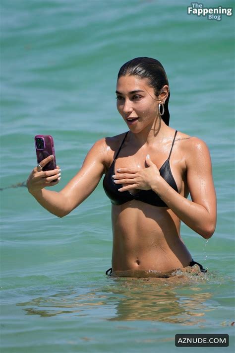 Chantel Jeffries Sexy Spotted Showing Off Her Sizzling Body Wearing A Stunning Black Bikini At