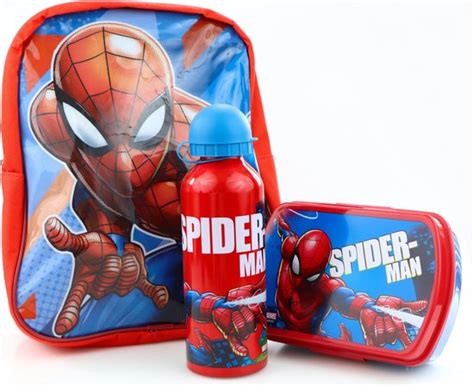 Spiderman Rugzak Lunchset Backpack Jongens Broodtrommel En