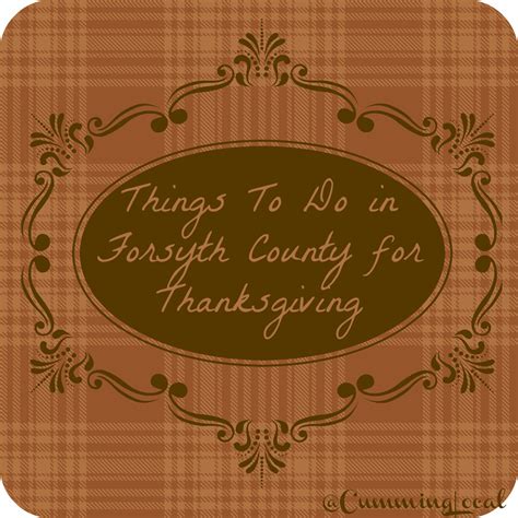Things to Do in Forsyth County for Thanksgiving