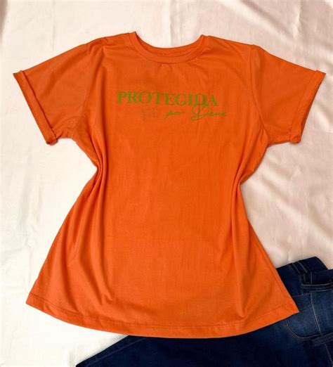 Camiseta T Shirt Feminina Protegida Por Deus Camiseta Feminina