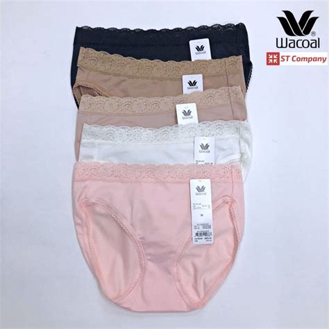 Wacoal Panty กางเกงใน ทรง Bikini เอวตำ ขอบลกไม รน WU M WQ M กางเกงใน กางเกงในผหญง