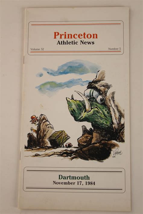Princeton v. Dartmouth Football Program 1984 - Collectible Ivy
